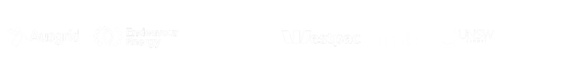 trusted organisation logo strip in white